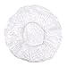 ADAMA Disposable Shower Conditioning Processing Caps, Ideal For Perms and Conditioning Treatments, Clear Caps With Elastic Trim, Standard Size For Ultimate Coverage, 30 Caps, Clear