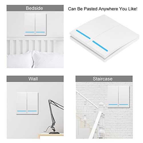 eWeLink Botão Interruptor de de Parede Interruptor de Controle Remoto 2 Gangue 86 Tipo ON/OFF Painel
