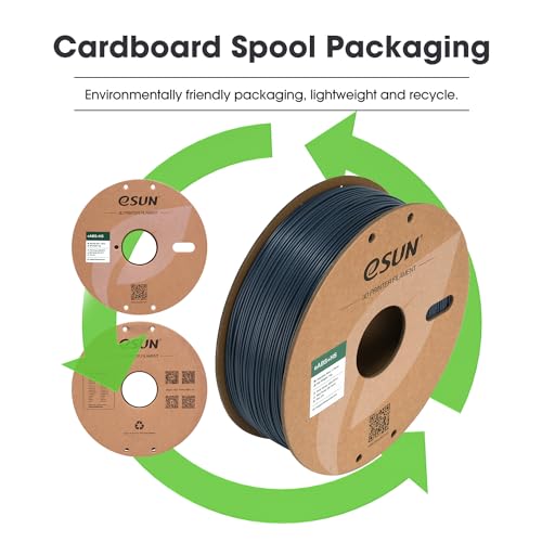 Image of eSUN High Speed ABS+ Filament 1.75mm, Excellent Layer Adhesion 3D Printer Filament Speedy ABS Plus for Fast Printing, 1KG Spool (2.2 LBS) 3D Printing Filament for 3D Printers, Grey