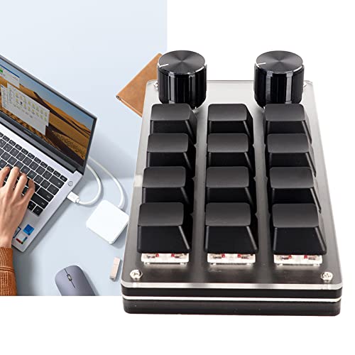 Teclado USB Mini 3 4 6 9 12 Teclas, Interruptor Vermelho, Design Ergonômico, Teclado Mecânico, Tecla