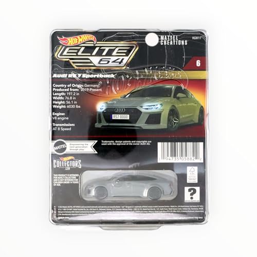Hot Wheels Audi RS 7 Sportback Coleccion Elite 64 miniatura 2