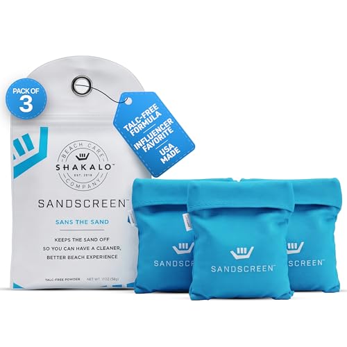 SHAKALO Sand Removal Bag Talc-Free Sand Remover for Beach Days Helps Remove Grains from Skin Without Water Portable Microfiber Beach Accessories Must Haves for Hands Feet and Legs Pack 3