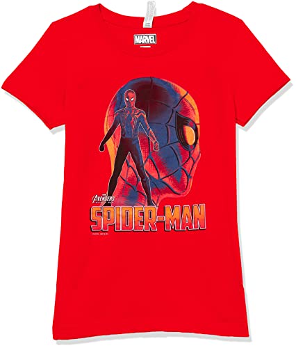 T-shirt Iron Spider Marvel fille rouge taille L extensible et respirant