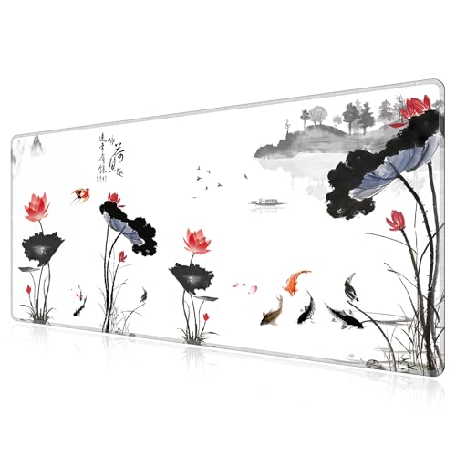Tapis de souris XXL LL-COEUR 130x60cm avec glisse fluide et base stable