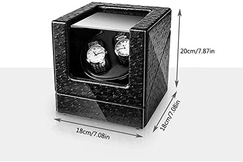 Caja de relojes enrollador automático con vitrina de almacenamiento y luz LED 3