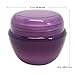 Beauticom 6 Pieces 50G/50ML Purple Color Frosted Container Jars with Inner Liner for Scrubs, Oils, Salves, Creams, Lotions - BPA Free