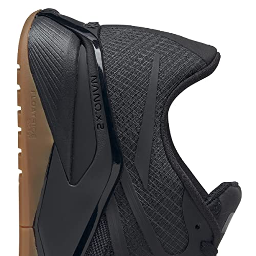 Reebok Treinador cruzado Nano X2 Masculino, Core Black/Pure Grey 8/Reebok Rubber Gum-03, 9