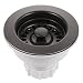 Houzer 190-9265 Sink Strainer for 3.5-Inch Drain Openings, Matte Black