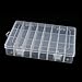uxcell Electric Parts Detachable 24 Slot Storage Case Box Organizer 195x130mm