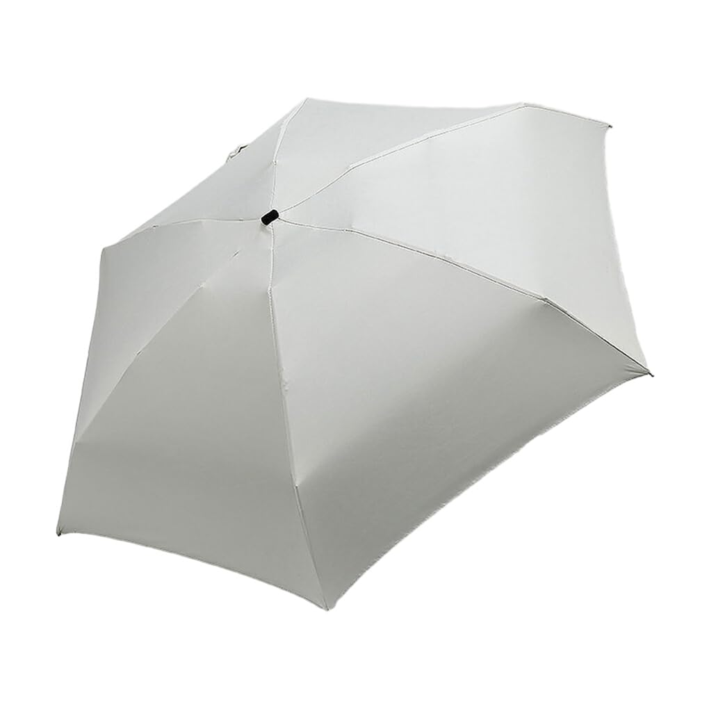 rongweiwang Disassembly Sun Umbrella For Easy Storage And Travel Folding Sun Umbrellas Rainproof Umbrellas Easy To Storage, creamy white