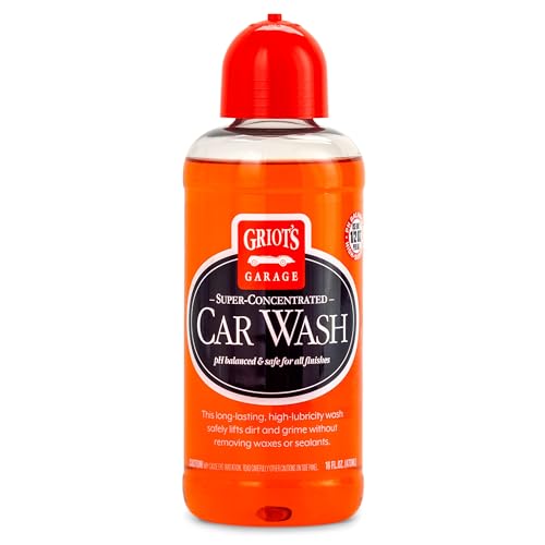 Griot's Garage Super-Concentrated Car Wash for Vehicle Washing and Cleaning, Foaming Liquid Soap, Won't Strip Waxes, Sealants or Ceramic Coatings, pH Balanced, 11102, 16oz
