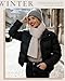 DOFOWORK Scarf for Women - Cozy Fashion Scarves for Women winter warm, Premium Knit winter Scarf Cold Weather Accessory 70.8