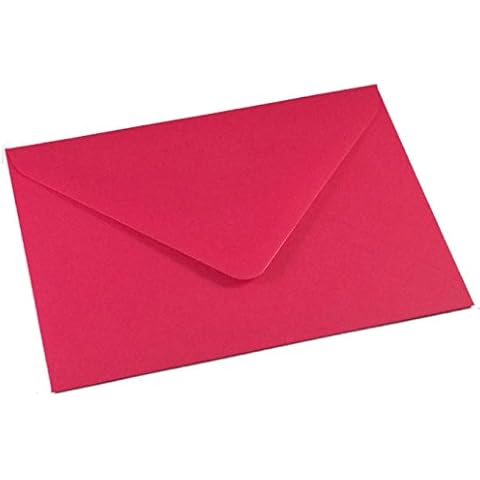 50 C6 Fuschia Pink Coloured Envelopes for Cards A6 - Craft Wedding Greeting Cover