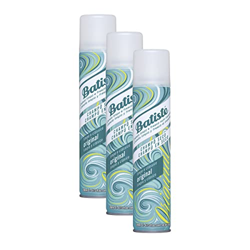 Batiste - Champú Seco Original- Champú Seco sin Sulfatos - Champú Vegano y Ecofriendly - Champú para cabello con aroma a almizcle, lirio, rosa, lavanda y naranja - Pack 3 x 200ml