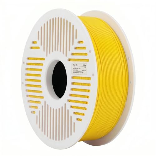 Image of Creality PLA Filament with Reusable Spool 1KG, 1.75mm PLA 3D Printing Filament 2.2lbs High Dimensional Accuracy, Easy Installation Detachable Spool, Fits for Most 3D Printers, Yellow