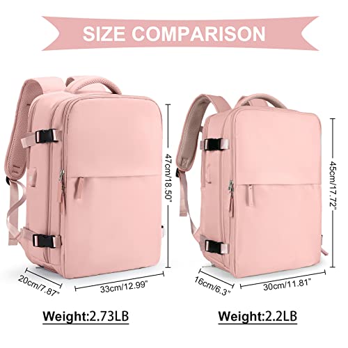 coowoz Mochila de viagem feminina masculina aprovada por companhias aéreas para laptop mochila espor