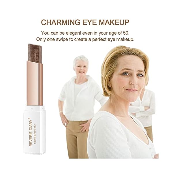 WENSUNNIE-Glitter-Shimmer-Gradient-Eyeshadow-Makeup-Stick-Set-for-Older-Women-Mature-Skin-Double-Color-Brown-And-Metallic-Cream-Eyeshadow-Stick-Long-Lasting-Waterproof-Smoky-Eye-Shadow-Pencil-Crayon-4 WENSUNNIE Glitter Shimmer Gradient Eyeshadow Makeup Stick Set for Older Women & Mature Skin, Double Color Brown And Metallic Cream Eyeshadow Stick, Long Lasting Waterproof Smoky Eye Shadow Pencil Crayon (4Pack)