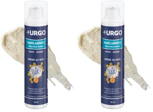 Crème Mains Miel URGO Réparation Intense soin hydratant anti-dessèchement cutané en lot de 2x50ml