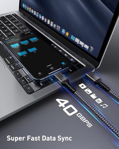 Maxonar [240W] Thunderbolt 4 Cable 4Ft thumb #3