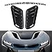 TuTuYa 1 Pair Universal Car Hood Vent Louver Scoop Cover Air Flow Intake, Car Hood Scoop Vent Bonnet Cover Decorative Universal, Gloss Black