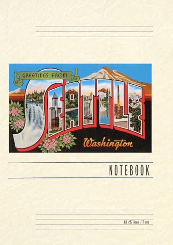 Vintage Lined Notebook Greetings from Seattle