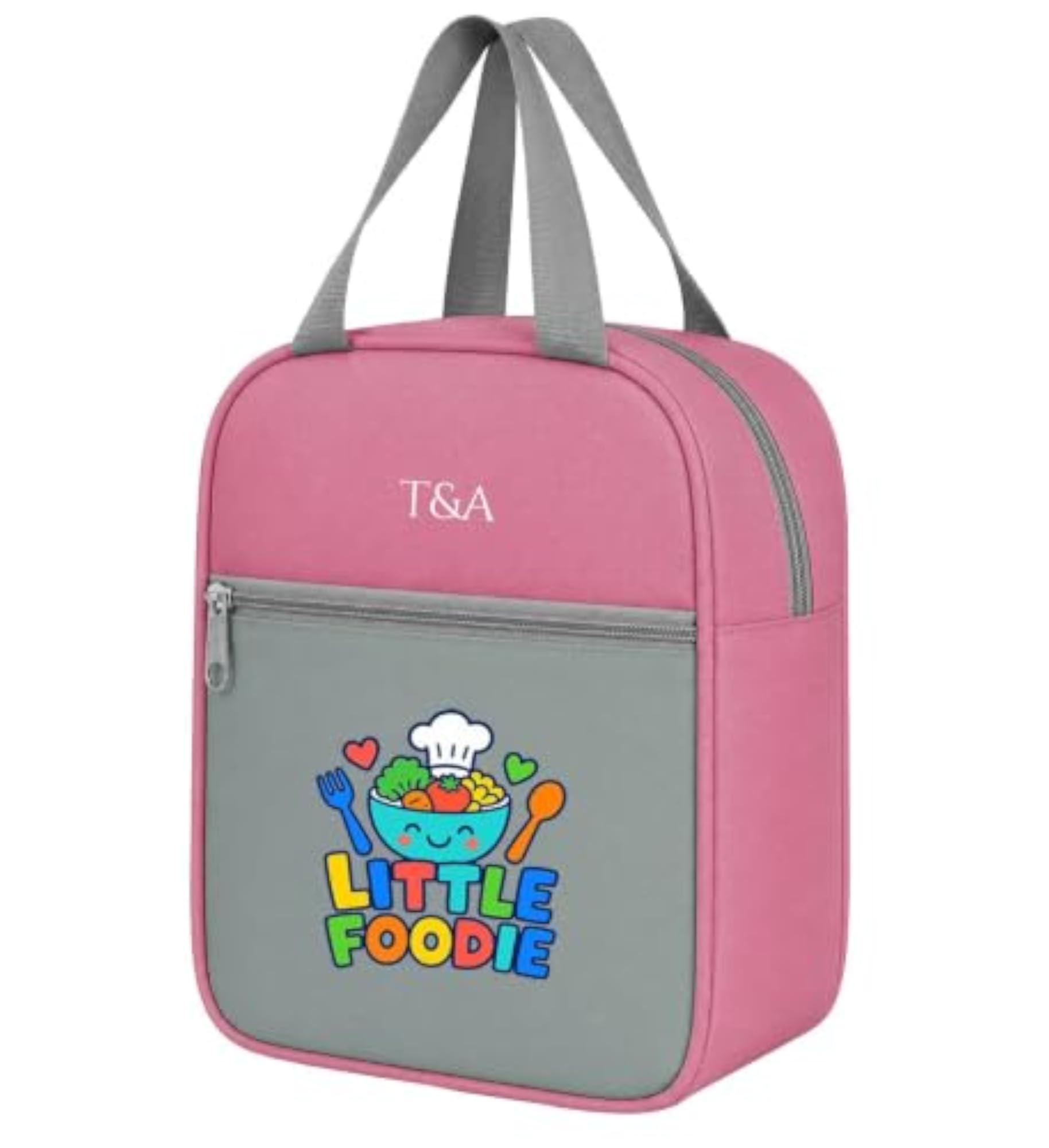 Functional Reusable Lunch Bag with Zipper Closure