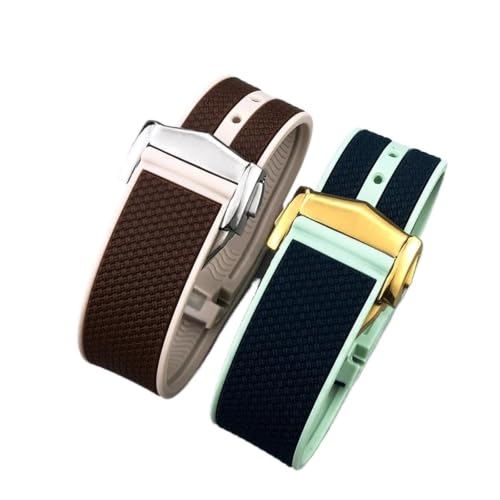 Correa compatible con Omega Seamaster 300 silicona colorida de 20mm 3