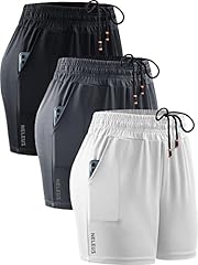 4" Inseam: Black/Grey/White, 3 Pack