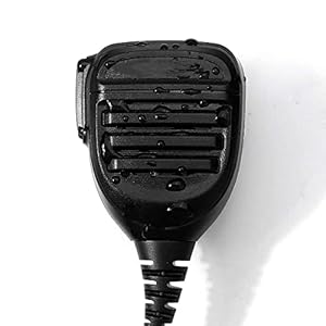 JUSTQIJUN 2-pin Waterdichte handheld Microfoon Speaker Mic Radio Walkie Talkie Fit for Baofeng UV5R, UV-82, DM-5R Plus…