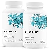 THORNE - 5-MTHF & Vitamin B12 Bundle - Cardiovascular & Nerve Support - 60 Servings