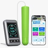 4-in-1 Accurate Hydroponic Monitoring: No more guesswork in hydroponic farming! Accurately monitor pH, EC, TDS, and temperature in one device. Designed for hydroponics, DWC, aquaponics, and indoor growing systems, this pH meter for water helps mainta...