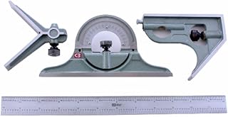Chicago Brand Combination Square and Protractor 4 Pc Set