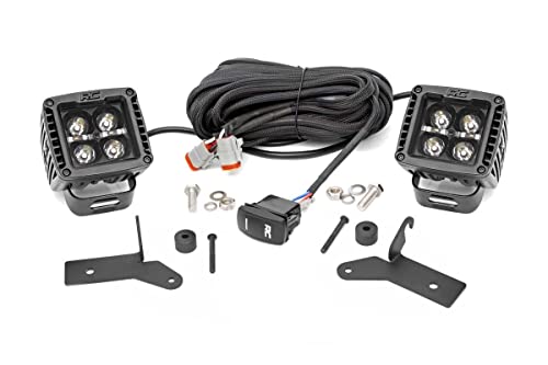 Rough Country 2" DRL LED Lower Windshield Kit for 18-24 Jeep JL/JT - 70052DRLA