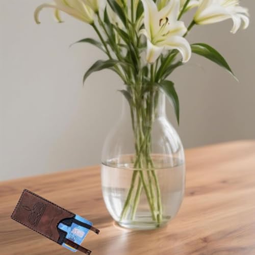 Western Boot Wallet With Snap Strap,Fashionable Handmade Leather Wallet Card Holder,Small Wallet With Snap Closure, Multiple Cards.(Black+pink)2