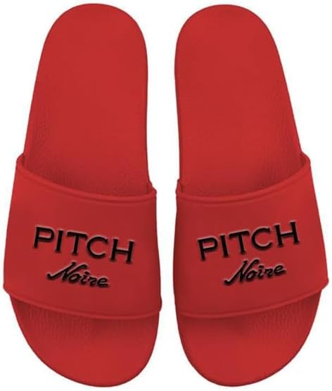 Pitch Noire Classic Slides, Casual Comfort Sandals
