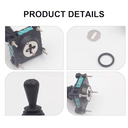 Fielect Joystick Switch Controllers 4 Position 4NO Momentary Type 600V Panel Mount CV4-YQ-04R2G - Thumbnail 4