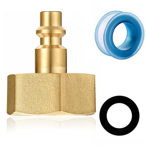 Image of SIGURANTA RV vent plug prevent freezing in winter helps drain water from water pipes, suitable for camping RVs, boats, garden hoses, water pipe Blow Out Plug brass quick connector (female)