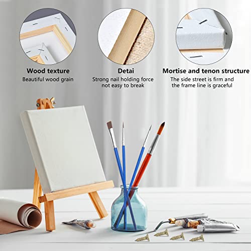 Tela Pittura, 6 PCS Art Tela Bianca Dimensioni