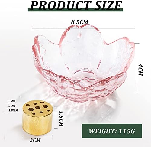 Powerful Cherry Blossom Incense Stick Holder, Incense Burner Holder 9 Incense Holes Brass Cone Incense Burners for SPA, Tea House, Yoga and Home Decor