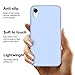 Anuck for iPhone XR Case, Soft Silicone Gel Rubber Bumper Phone Case with Anti-Scratch Microfiber Lining Hard Shell Shockproof Full-Body Protective Cover for iPhone XR 6.1