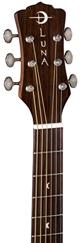 Luna 6 String Art Vintage Folk Solid Top Distressed Acoustic Guitar V #TOP3
