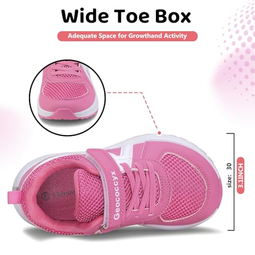 Kids Wide Sneakers for Boys Girls- Durable Walking Running Shoes, Easy Wear (Size 9-4 Youth)3