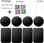 8-Pack Replacement Mount Metal Plates D.Sking Car Phone Holder Iron Plates for Car Mount Car Kits