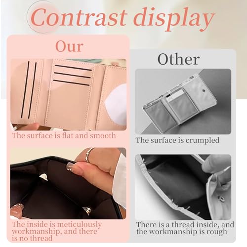 Cute Coquette Bow Wallet, Small Black Aesthetic Wallet for Women Girls3