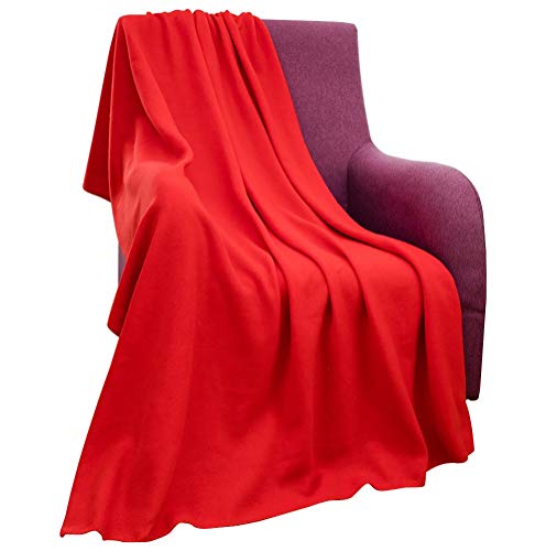 Aspiring Bandit Fleece Blanket Super Soft Cozy Warm Red Throw Blanket Microfleece Blanket
