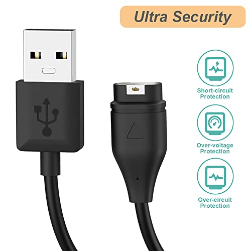 Nisyctk Cabo carregador para Garmin Watch Venu, Instinct, Vivoactive 5/4/3, Forerunner 45 55 245 255