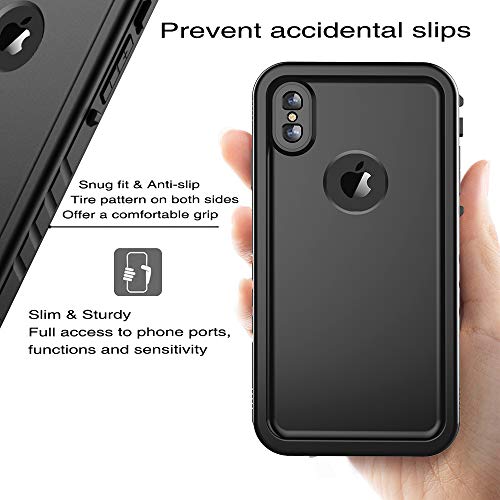 Cozycase for iPhone Xs Max Waterproof Case IP68 Full Body Heavy Duty Black by Cozycase - Used condition - Image 5