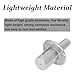 SagaSave 150pcs Aluminum Round Head Rivets, 0.28