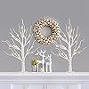 PABIPABI Christmas Decorations 2 Pack Lighted Birch Tree Artificial Tree with 24 LED Warm White Lights Battery Powered Timer Room Decor Tabletop Ceterpieces Trees for Home Party Wedding Decor 2FT