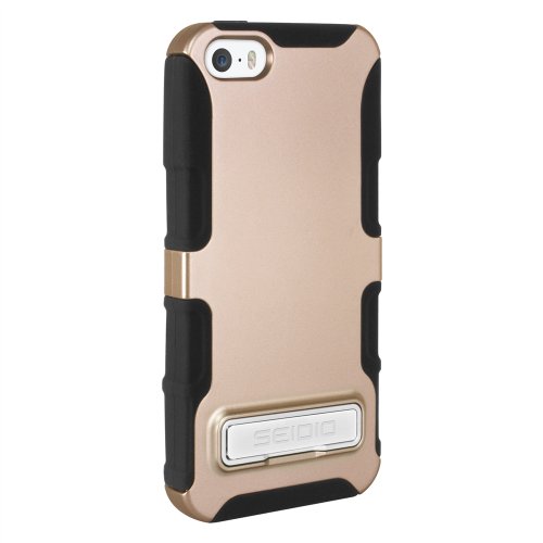 Seidio Dilex Case With Kickstand For Iphone 5/5S - Retail Packaging - Gold #TOP2